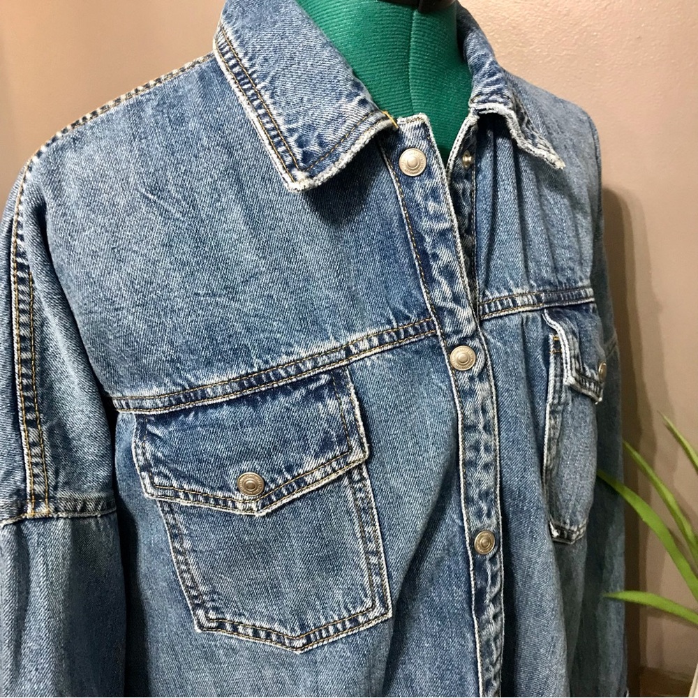 Zara The Denim Overshirt jacket - Picture 2 of 16